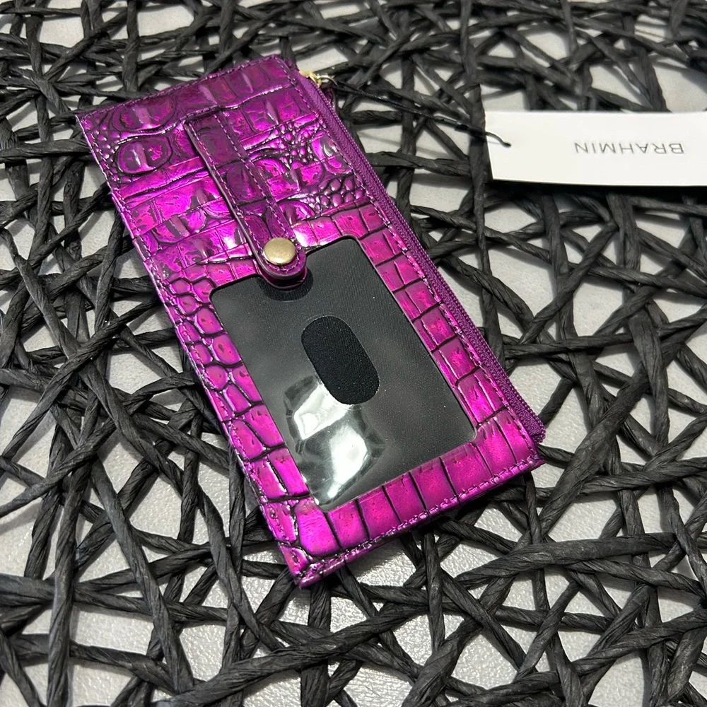 🦄 💜 Brahmin Katie Purple Potion Crossbody and Credit Card Holder NWT